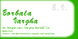 borbala vargha business card